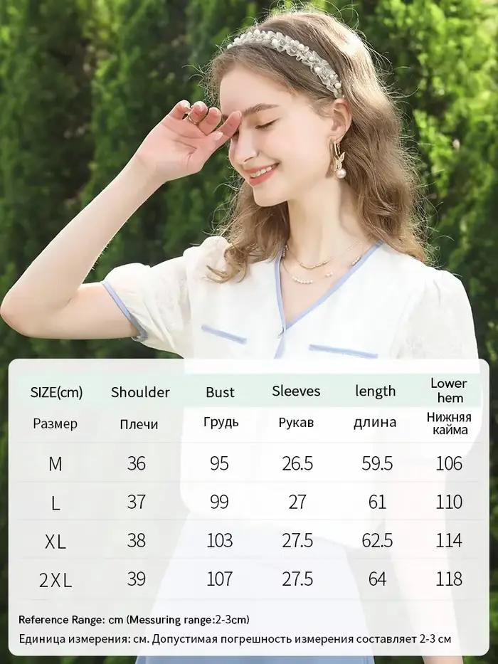 Je crois que vous chemisier blanc français bouffée manches courtes chemises et chemisiers en coton femmes hauts 2025 été femme chemise 2232055047