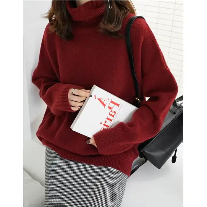 Pull en laine à manches longues pour femmes