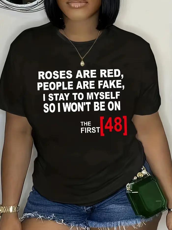 T-shirt pour femme Roses Are Red The First 48 - Motif humoristique True Crime
