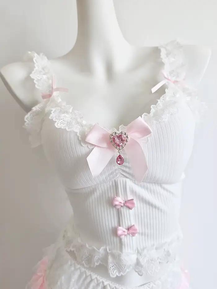 Haut court rose pour femmes