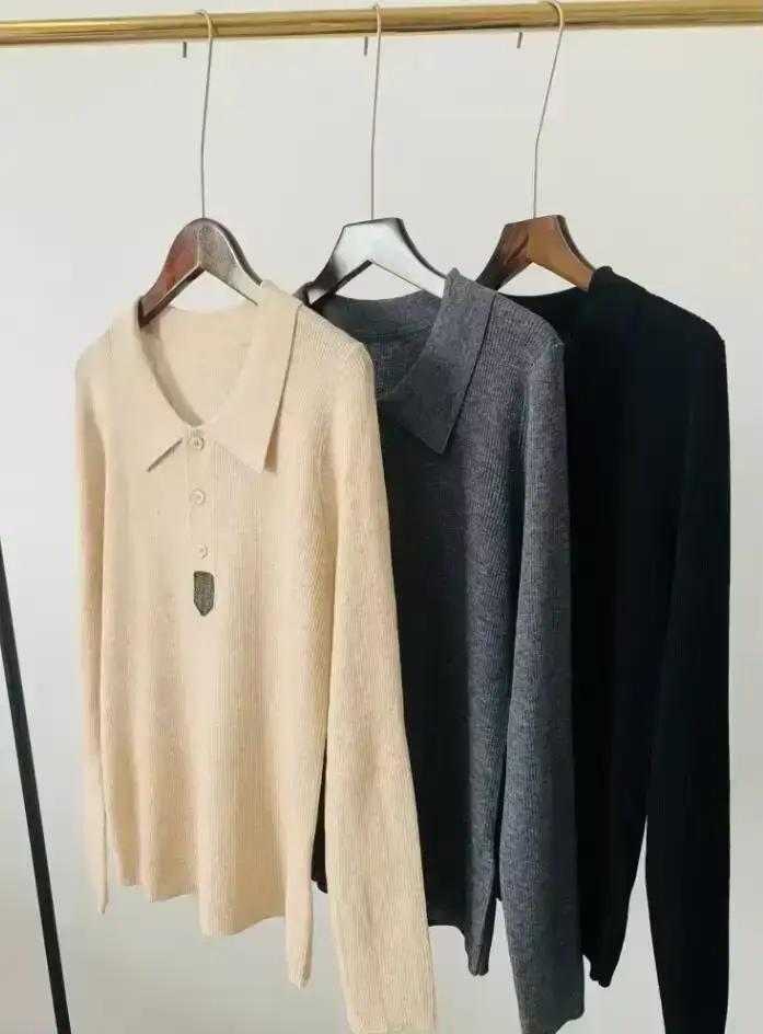 Pull 100% laine à revers pour femmes