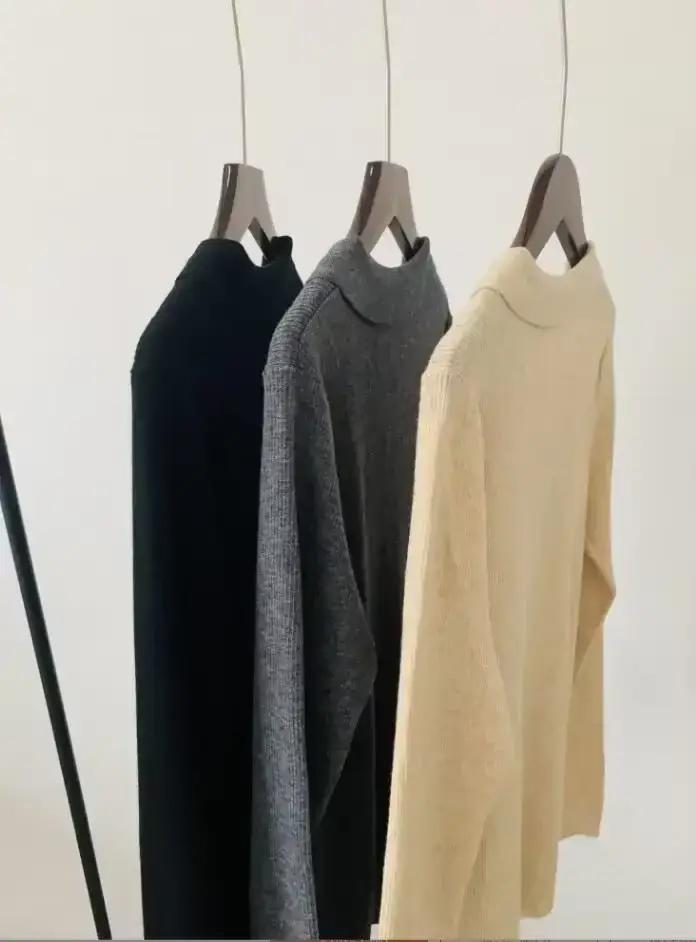 Pull 100% laine à revers pour femmes