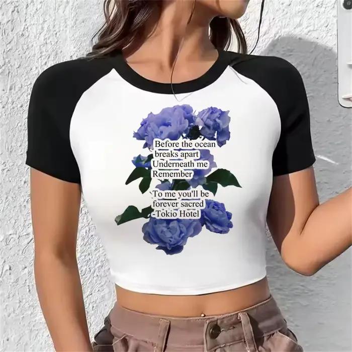 Crop Top Femme Gothique Y2K Babydoll Corset Tokio Hotel Haute Couture Occasions Spéciales