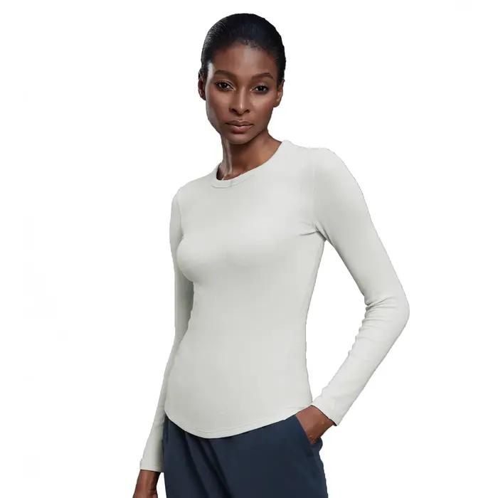 T-shirt de sport à manches longues pour femmes