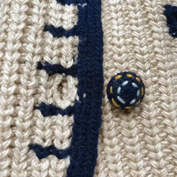 Pull français à Double boutonnage pour femme