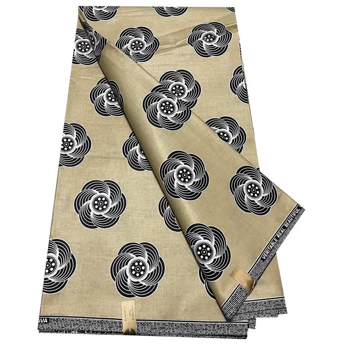 Tissu africain en cire batik pour robe de soirée