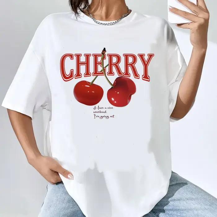 T-shirt femme, streetwear, vintage, animé, pop culture psychédélique, université des années 80, Y2k,