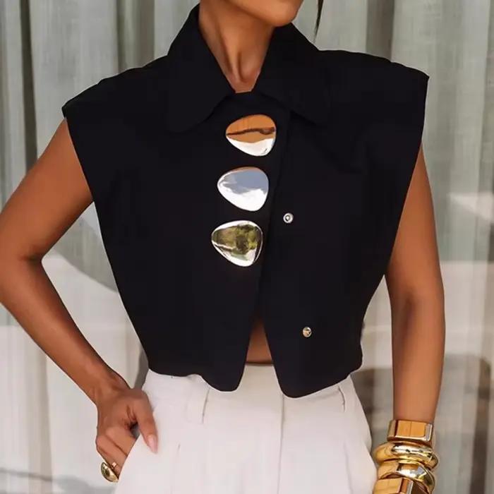 Blouses pour femmes 2026 – Nouvelle collection été-automne – Blouse sans manches élégante pour le bu