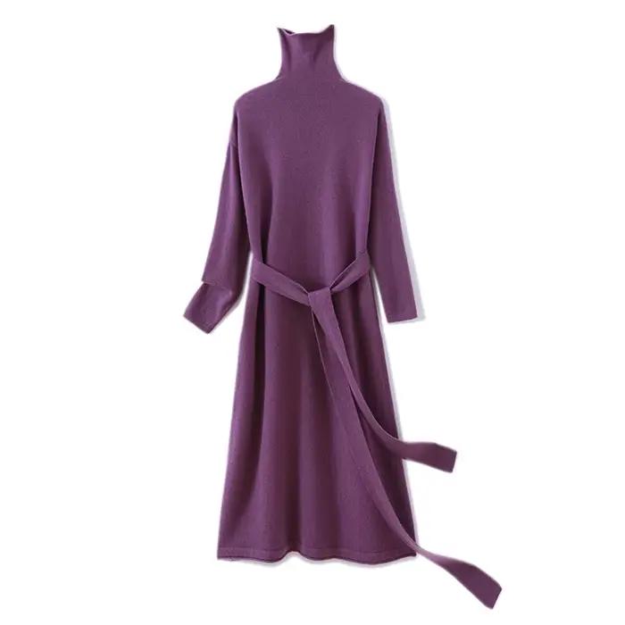 Pull en laine pour femme 100% pure laine, robe pour femme, nouvelle collection automne-hiver 2024, p