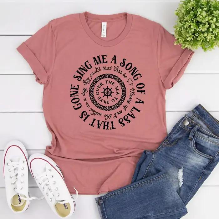 T-Shirt de la série Sing Me a Song Skye Boat Outlander Book, T-Shirt de la série Tv, T-Shirt de la s