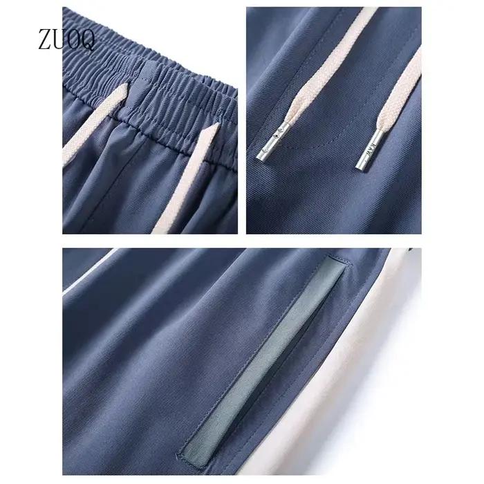 Nouveau grandes poches Cargo pantalon femmes longueur cheville taille haute cordon ample Streetwear