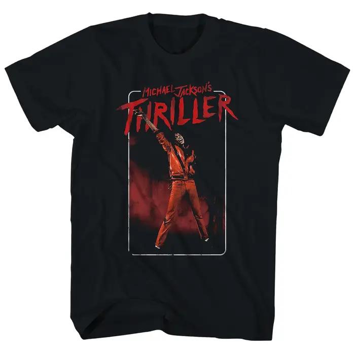 T-shirt Michael Jackson 2026 Nouveau motif King of Pop 100% Coton Homme Femme Unisexe Coupe Oversize