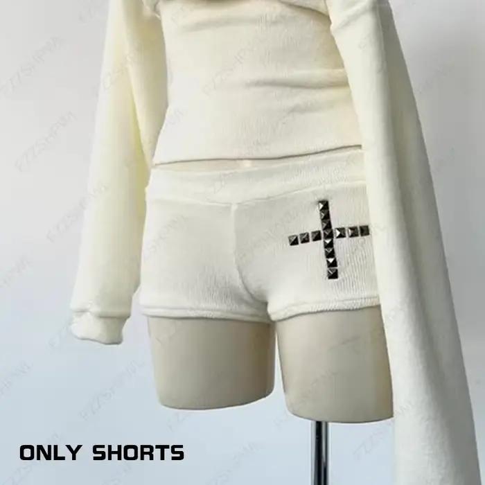 Goth – haut à manches longues et col bateau pour femmes, esthétique, Sexy, Slim, Chic, décoration cr