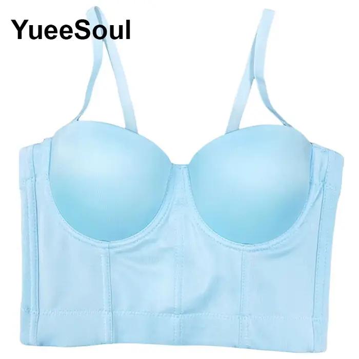 Haut court bleu de luxe pour femmes, fête de mariage, Club, plage, débardeur, Y2K, doux, mignon, Sex