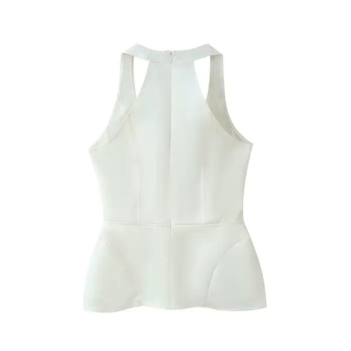 Tunique Y2K Beige en Polyester Taille M et L pour Femmes Occasions Spéciales et Journées Actives