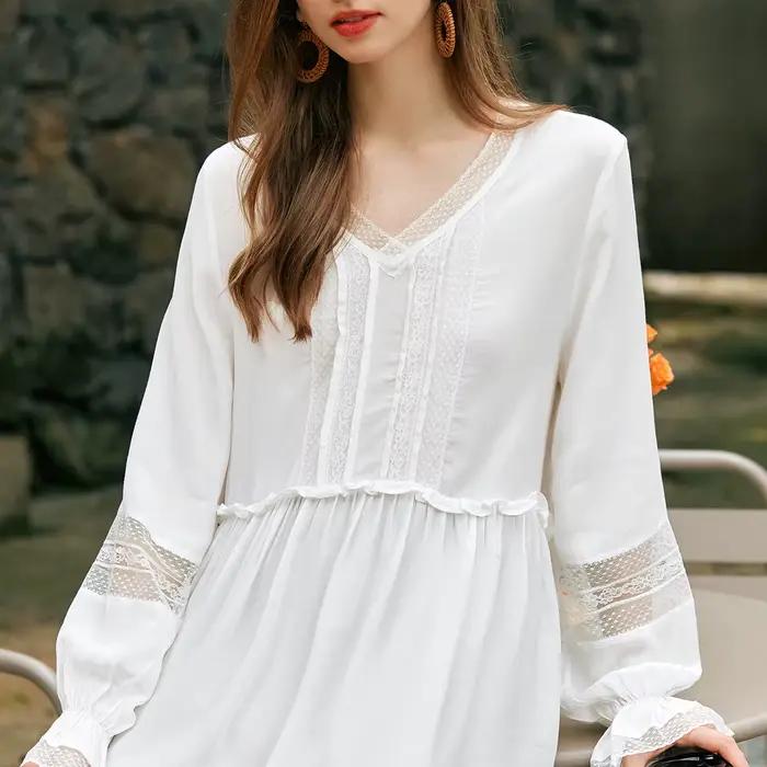 Chemisier blanc OLrain pour femme