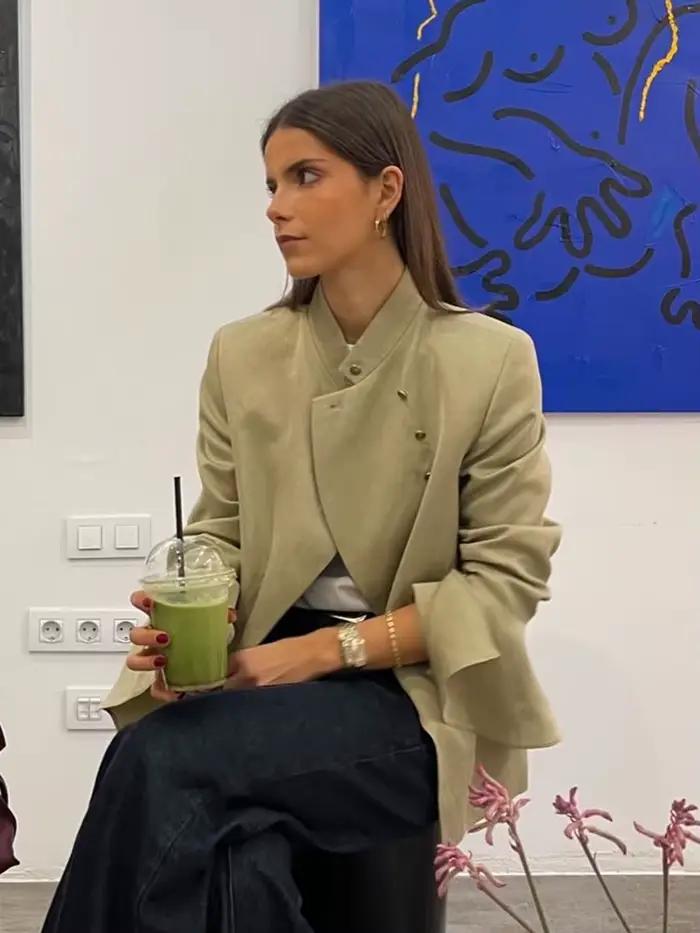 HH Veste Blazer Femme Tendance Urbaine Décontractée pour le Quotidien