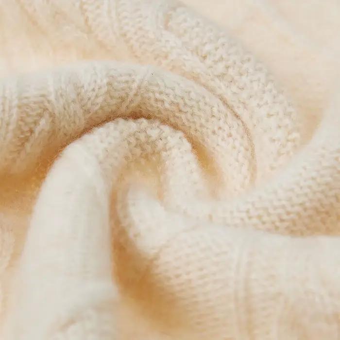 Pull en cachemire tricoté pour femme