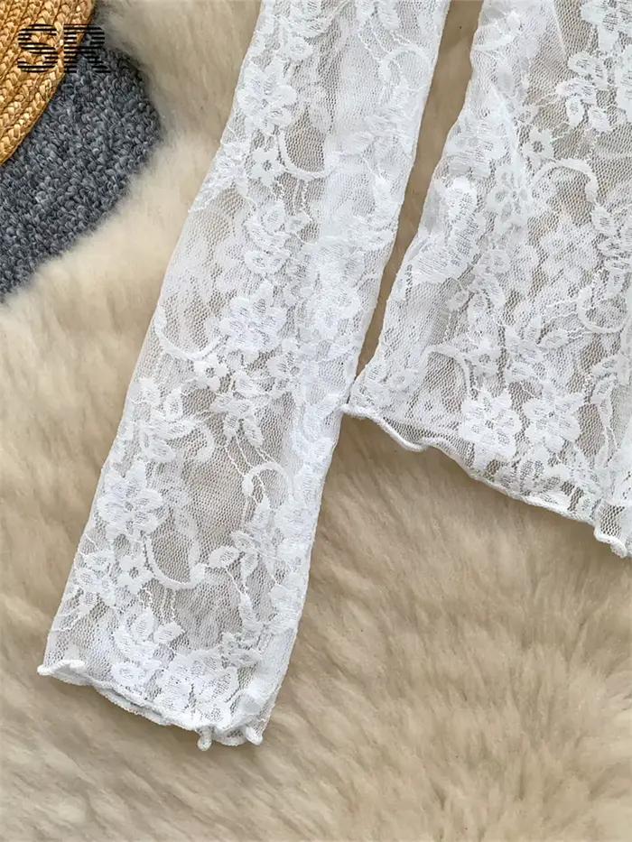 SINGREINY Sexy dentelle haut pour femme