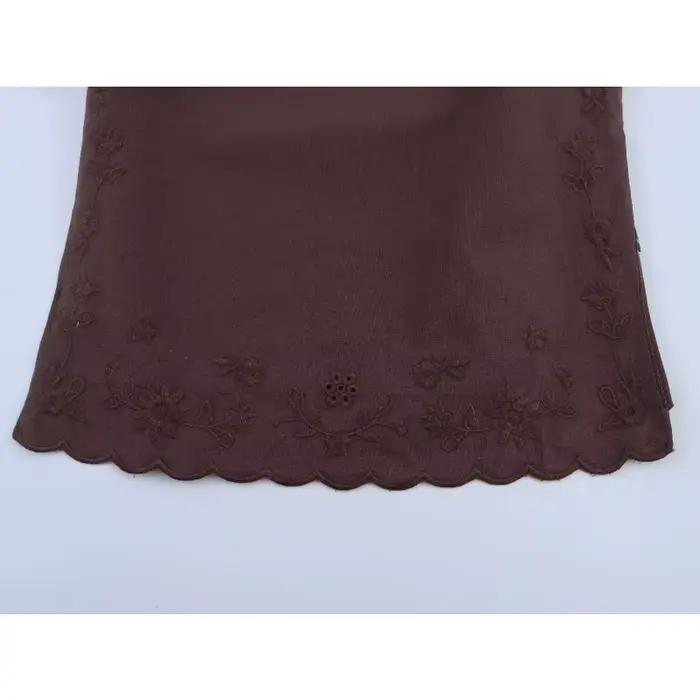 Ensembles de pantalons brodés tenues de vacances femme costume pantalon ensemble en lin nouveau dans le numéro complet