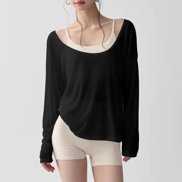 Chemise de sport à manches longues pour femmes