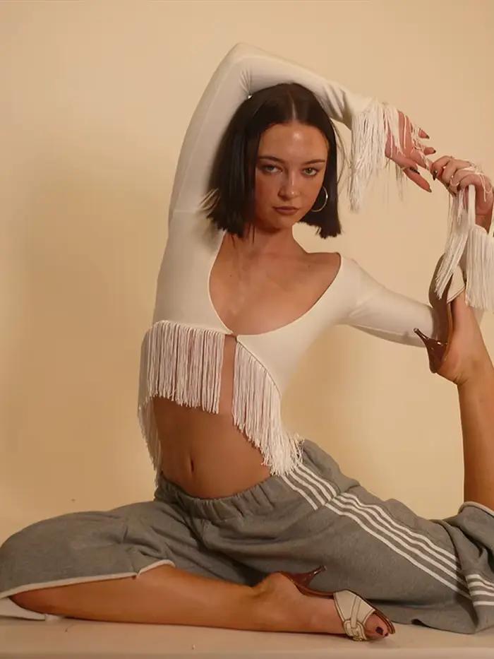 Nouveau Haut Court Sans Manches de Luxe pour Femme