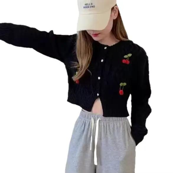 Nouveau Cardigan Court Pour Femmes En Polyester Coupe Ample Et Style Décontracté Idéal Pour Les Occasions Spéciales Automne Hiver