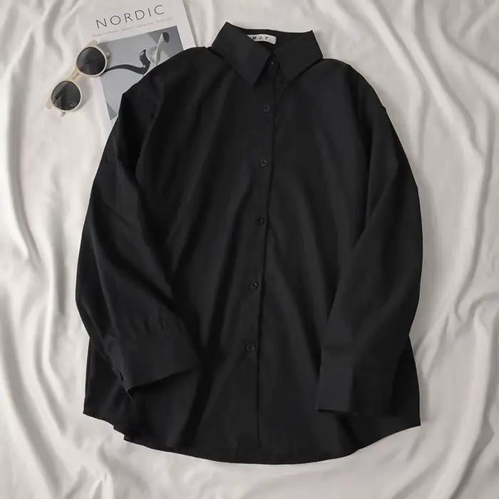 Vêtements pour femmes couleur unie élégant nouvelle chemise violette