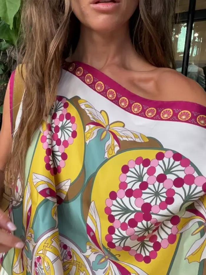 Nouveau débardeur ample à imprimé floral pour femme