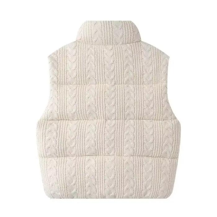 Gilet sans manches EAEOVNI en polyester épais pour femmes, veste sans manches avec poche, style décontracté pour automne hiver, vêtement extérieur et accessoire chic pour toutes les occasions