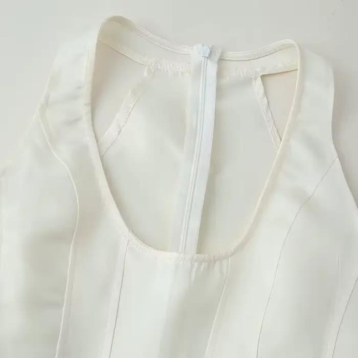 Tunique Y2K Beige en Polyester Taille M et L pour Femmes Occasions Spéciales et Journées Actives