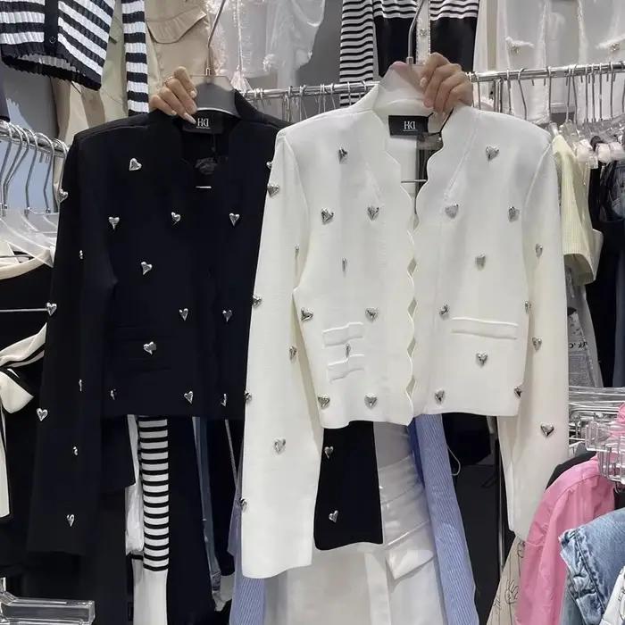 Cardigan tricoté à manches longues pour femmes
