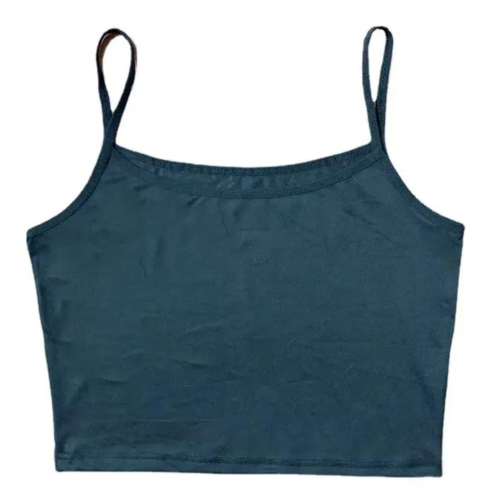 Gilet à bretelles intérieur court pour femme