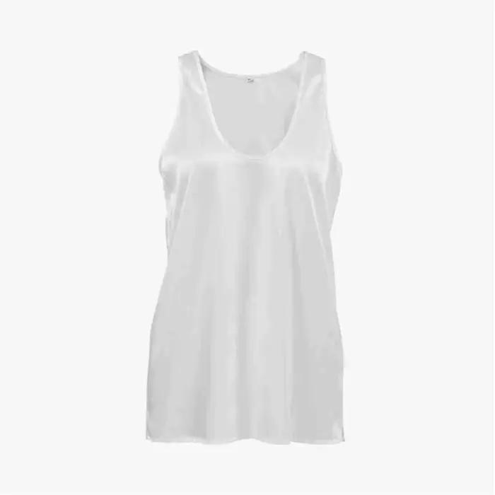 Débardeur ample et élégant pour femmes, haut d'été en polyester et élasthanne, style simple et tendance pour junior, occasions printemps été