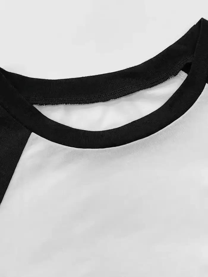 Sexy recadrée guitare musique CatT chemise imprimé haut court à manches courtes col rond T-shirt pour les femmes décontracté printemps été vêtements