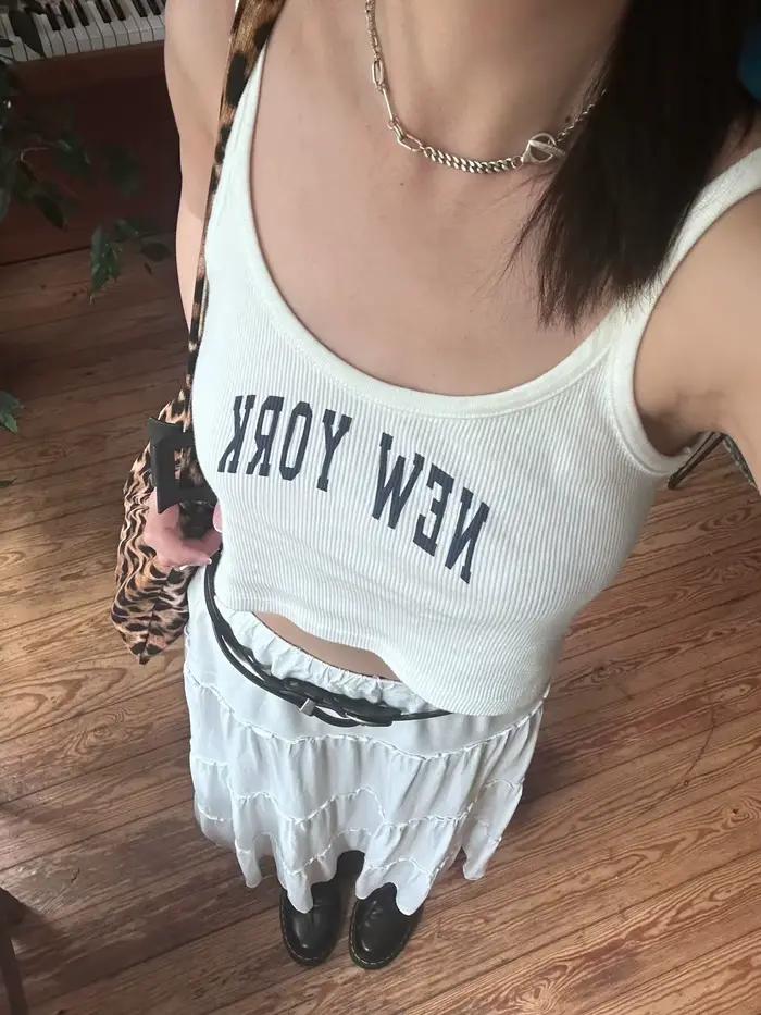 Haut vintage en coton pour femme