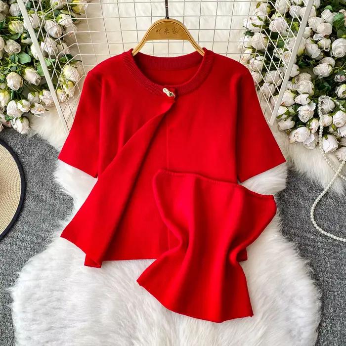 Femme Cardigan chandails courts tricoté