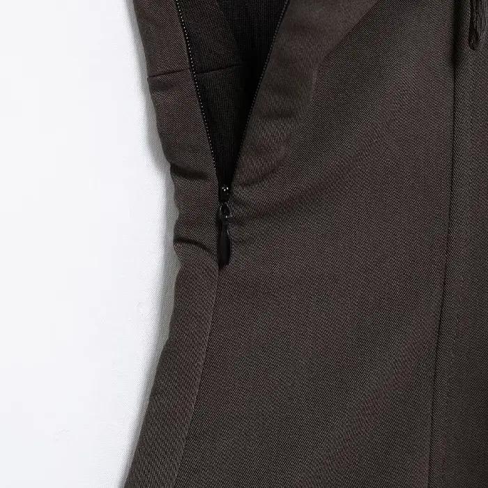 Willshela femmes mode marron à lacets dos nu côté fermeture éclair hauts Vintage fines bretelles col carré femme Chic dame haut