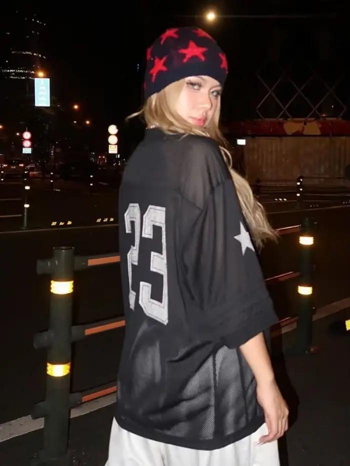 T-shirt Respiré à Col en V pour Femme