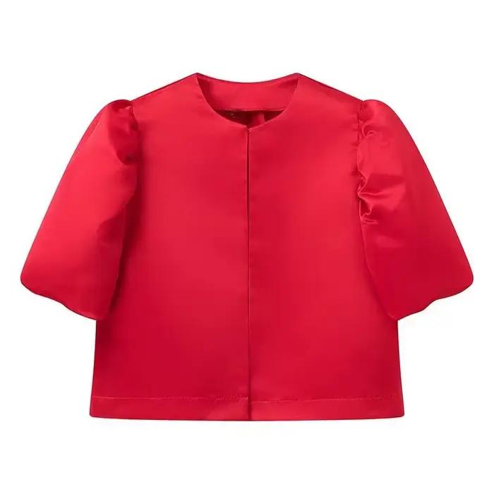 Élégante Blouse Femme 2026 à Manches Ballon