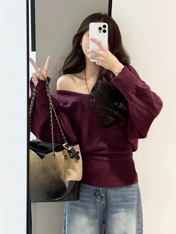 Pull en tricot pour femmes