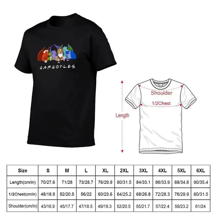 GARGOYLES-T-Shirt blanc avec police, pack de t-shirts en coton 100% coton