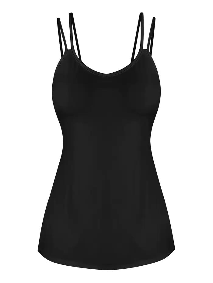 Ensemble T-shirt et débardeur en dentelle transparente à fleurs pour femme grande taille, décontracté, col en V, polyester et élasthanne, automne-hiver