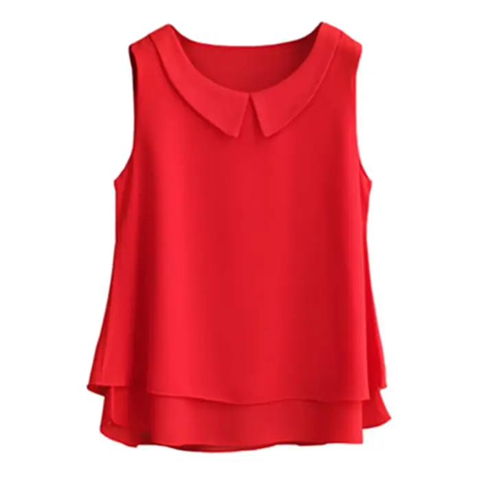 Chemisiers pour femmes 2026 nouvelle chemise sans manches à col claudine