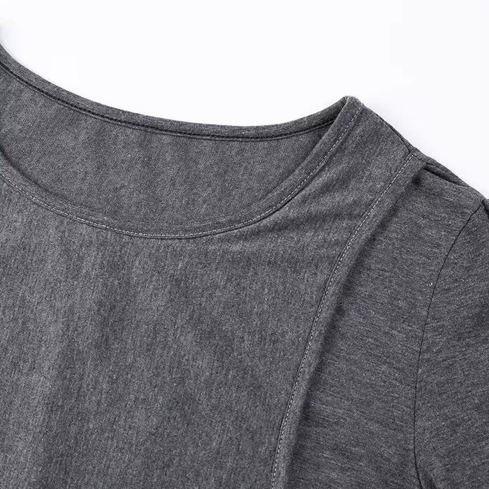 Femmes Blouse maternité décontracté doux hauts d'allaitement T-shirt été à manches courtes vêtements enceintes
