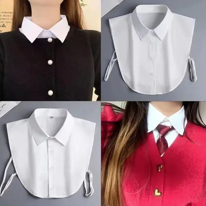 Faux col détachable pour femmes et filles