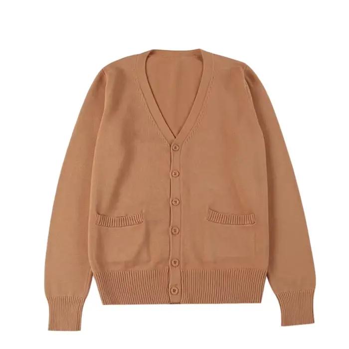 Nouveau Pull Uni Femme Tricoté Tendance Cardigan Fin Printemps Automne Manches Longues Veste Adulte Vêtements Slim XS-2XL