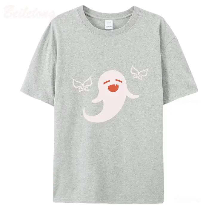 T-shirt Genshin Impact Hu Tao Ghost 100% coton Harajuku Kawaii Graphics Casual pour femme printemps été occassions spéciales