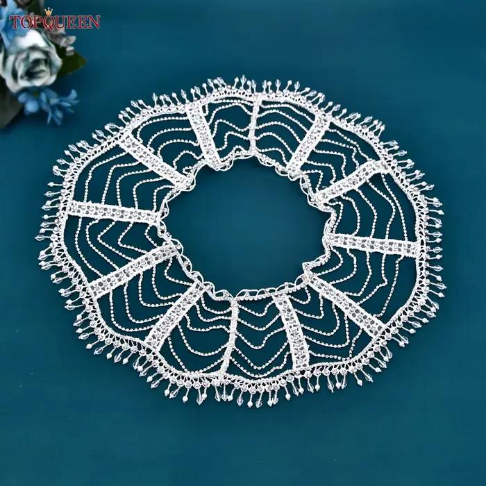 TOPQUEEN gland châle strass boléro femme veste fête robe de mariée enveloppes accessoires