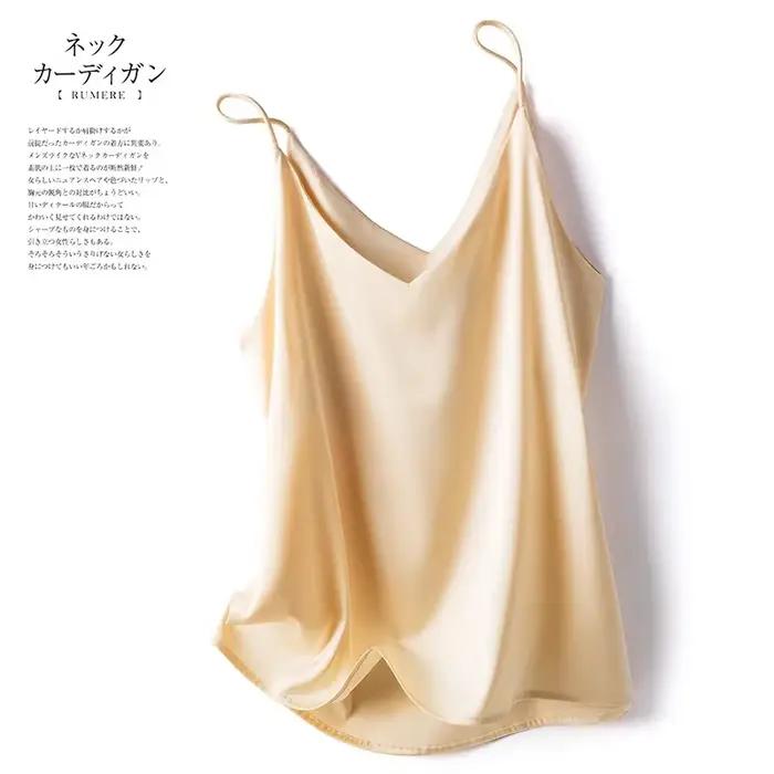 InjSuspender-Haut court en satin pour femme
